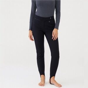 Obermeyer Women's Black Stirrup Slim Fit Wool Ski Pants Size 8